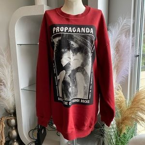 SOLD New Acne Studios PROPAGANDA Magazine Goth punk metal sweatshirt allsaints